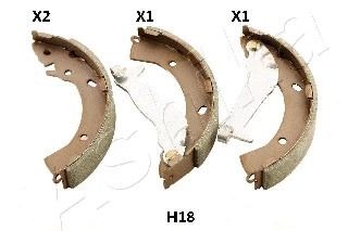 Комплект гальмівних колодок KIA RIO, HYUNDAI i20, ASHIKA (550HH18)