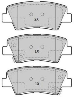 Комплект тормозных колодок KIA RIO, SSANGYONG XLV, HYUNDAI i20, FREMAX (FBP1867)