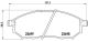 Комплект тормозных колодок INFINITI M, NISSAN PATHFINDER, NISSAN NAVARA, BREMBO (P56094)