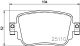 Комплект гальмівних колодок SKODA OCTAVIA, AUDI A1, SEAT ALHAMBRA, BREMBO (P85140)