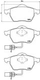Комплект тормозных колодок VW PASSAT, AUDI A4, AUDI A6, BREMBO (P85037)