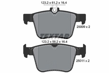 Комплект гальмівних колодок SKODA KODIAQ, AUDI A3, VW ARTEON, TEXTAR (2500901) Комплект гальмівних колодок SKODA KODIAQ, AUDI A3, VW ARTEON, TEXTAR (2500901)