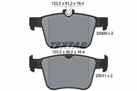 Комплект гальмівних колодок SKODA KODIAQ, AUDI A3, VW ARTEON, TEXTAR (2500901) Комплект гальмівних колодок SKODA KODIAQ, AUDI A3, VW ARTEON, TEXTAR (2500901)