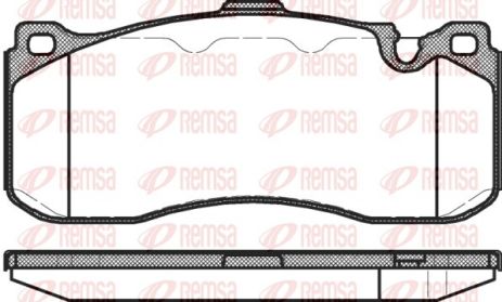 Комплект гальмівних колодок BMW 1, BMW 3, REMSA (138000)
