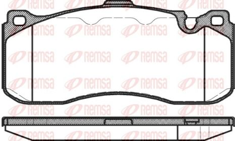 Комплект тормозных колодок BMW 1, BMW 3, REMSA (138000)