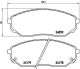 Комплект гальмівних колодок KIA SORENTO, BREMBO (P30019)