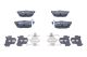 Комплект тормозных колодок KIA CERATO, HYUNDAI COUPE, HYUNDAI ELANTRA, ATE (13046058742)