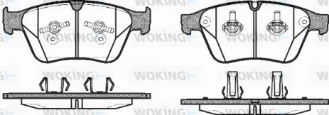 Комплект тормозных колодок MB R-CLASS, MB M-CLASS, WOKING (P1271300)