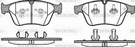 Комплект тормозных колодок MB R-CLASS, MB M-CLASS, WOKING (P1271300)