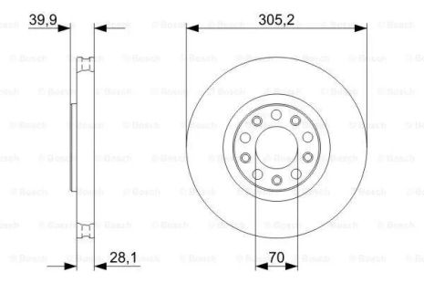 Диск гальмівний ALFA ROMEO, BOSCH (0986479293) Диск гальмівний ALFA ROMEO, BOSCH (0986479293)