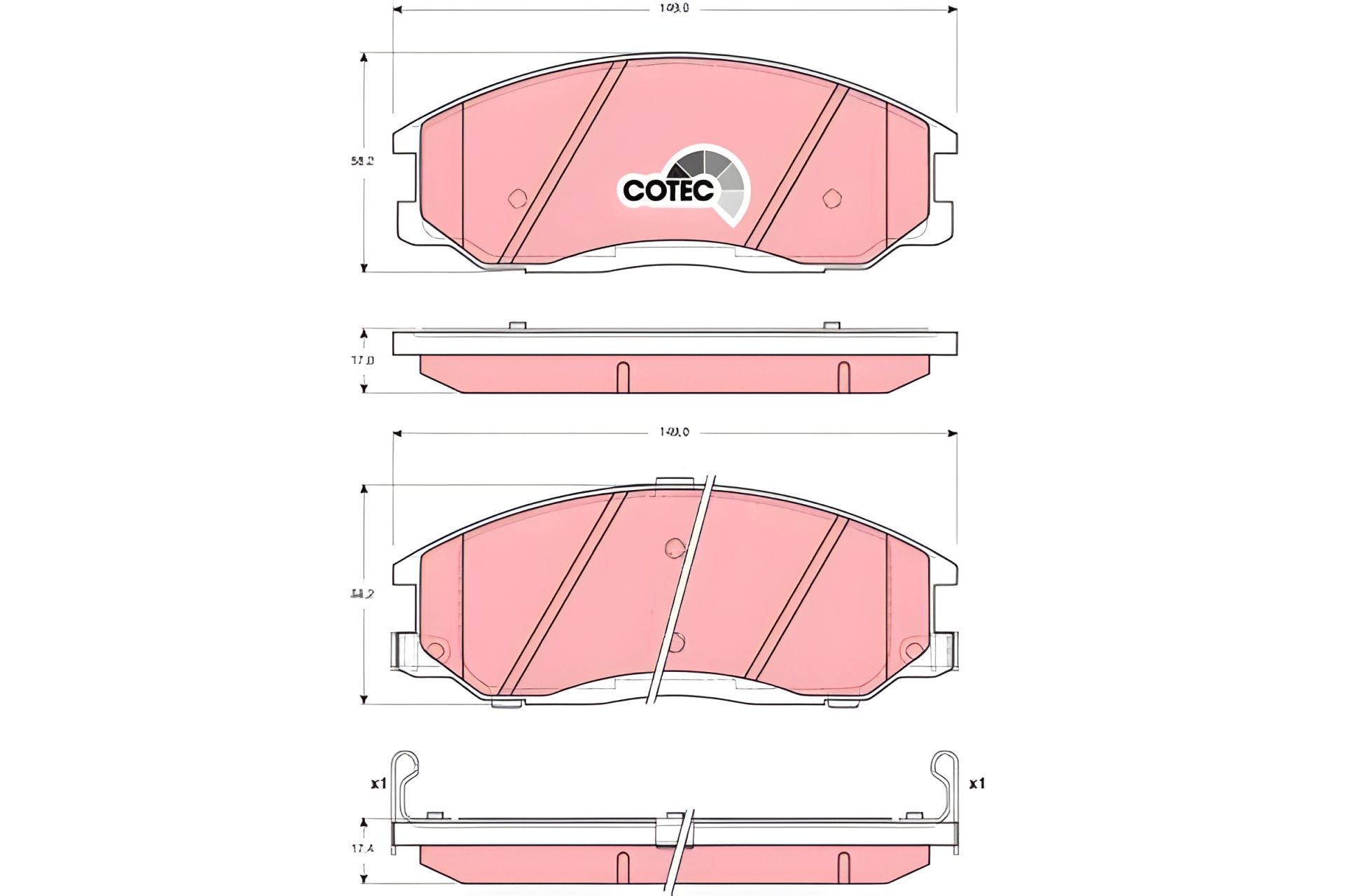 Комплект гальмівних колодок ACURA INTEGRA, SSANGYONG REXTON, TRW (GDB3244) Комплект гальмівних колодок ACURA INTEGRA, SSANGYONG REXTON, TRW (GDB3244)