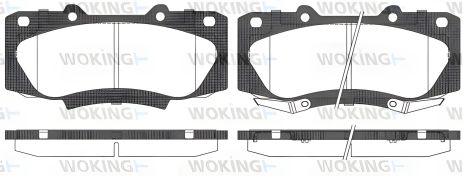 Гальмівних колодок комплект TOYOTA HILUX, WOKING (P1568302) Гальмівних колодок комплект TOYOTA HILUX, WOKING (P1568302)