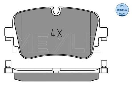 Комплект тормозных колодок VW TOUAREG, AUDI A7, AUDI Q7, MEYLE (0252230717)