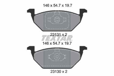 Комплект тормозных колодок ROEWE (SAIC), SEAT IBIZA, STREETSCOOTER WORK, TEXTAR (2313001)