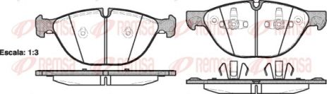 Комплект гальмівних колодок BMW X5, BMW X6, REMSA (129800)