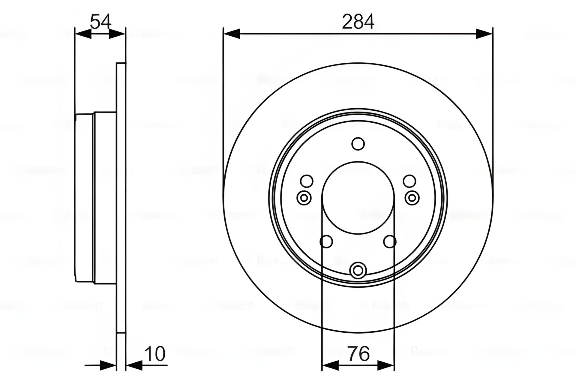 Диск тормозной KIA OPTIMA, HYUNDAI GRANDEUR, HYUNDAI SONATA, BOSCH (0986479A45) Диск тормозной KIA OPTIMA, HYUNDAI GRANDEUR, HYUNDAI SONATA, BOSCH (0986479A45)