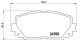 Комплект тормозных колодок DAIHATSU CHARADE, TOYOTA PORTE, TOYOTA COROLLA, BREMBO (P83101)