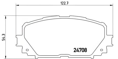 Гальмівних колодок комплект DAIHATSU CHARADE, TOYOTA PORTE, TOYOTA COROLLA, BREMBO (P83101) Гальмівних колодок комплект DAIHATSU CHARADE, TOYOTA PORTE, TOYOTA COROLLA, BREMBO (P83101)