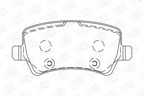 Комплект тормозных колодок LAND ROVER, VOLVO & VOLVO (CHANGAN), CHAMPION (573748CH)