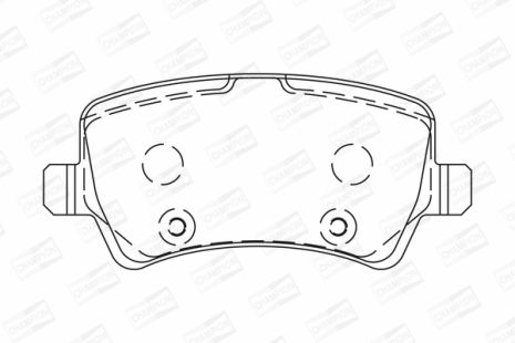 Колодок гальмівних комплект LAND ROVER, VOLVO ASIA, VOLVO (CHANGAN), CHAMPION (573748CH)
