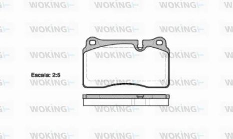 Комплект тормозных колодок LAND ROVER, WOKING (P1300310)