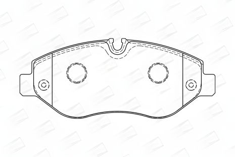 Комплект гальмівних колодок для VW CRAFTER, MB EQV, MB SPRINTER від CHAMPION (573727CH)