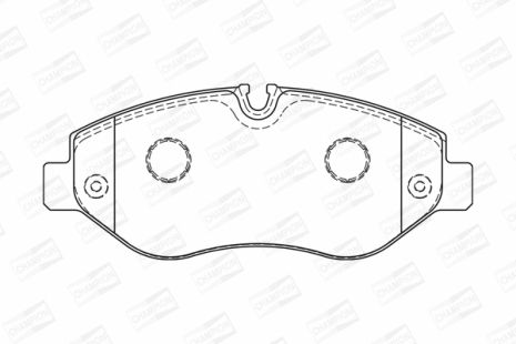 Комплект гальмівних колодок VW CRAFTER, MB EQV, MB SPRINTER, CHAMPION (573727CH)