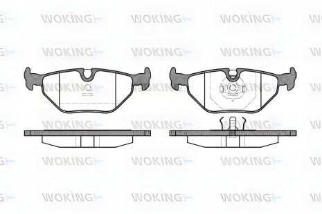 MG гальмівних колодок комплект (SAIC), MG (NANJING), ROEWE (SAIC), WOKING (P365300) MG гальмівних колодок комплект (SAIC), MG (NANJING), ROEWE (SAIC), WOKING (P365300)