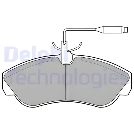 Гальмівних колодок комплект PEUGEOT BOXER, OPEL OMEGA, FIAT DUCATO, DELPHI (LP878)