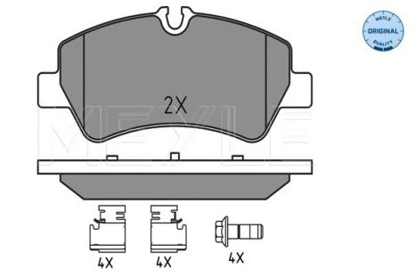Комплект гальмівних колодок FORD TRANSIT, FORD TOURNEO, MEYLE (0252560418)
