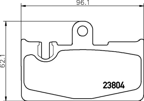 Комплект тормозных колодок LEXUS LS, NISSHINBO (NP1102)