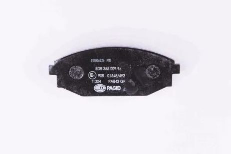 Комплект гальмівних колодок HYUNDAI GALLOPER, MITSUBISHI GALLOPER, HELLA PAGID (8DB355009961)