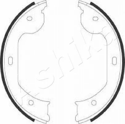 Комплект колодок гальма стоянки VW TRANSPORTER, BMW X6, BMW X5, ASHIKA (55000104)
