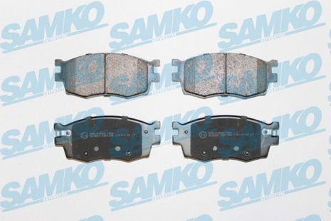 Комплект тормозных колодок HYUNDAI i20, KIA RIO, HYUNDAI ACCENT, SAMKO (5SP1345)