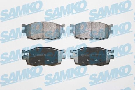 Комплект тормозных колодок HYUNDAI i20, KIA RIO, HYUNDAI ACCENT, SAMKO (5SP1345)