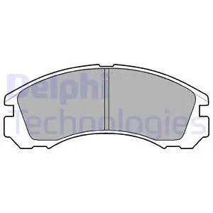 Комплект гальмівних колодок MITSUBISHI (BJC), PEUGEOT 4007, CITROËN C-CROSSER, DELPHI (LP871)