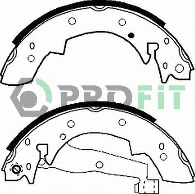 Комплект тормозных колодок PEUGEOT 405, VOLVO 340-360, ALFA ROMEO, PROFIT (50010173)