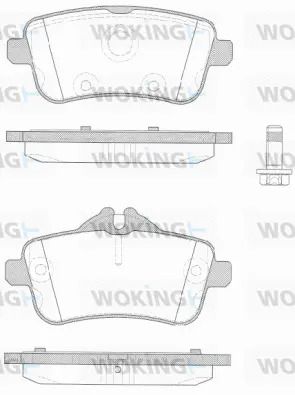 Комплект тормозных колодок MB GLS, MB GLE, MB GL-CLASS, WOKING (P1403310)