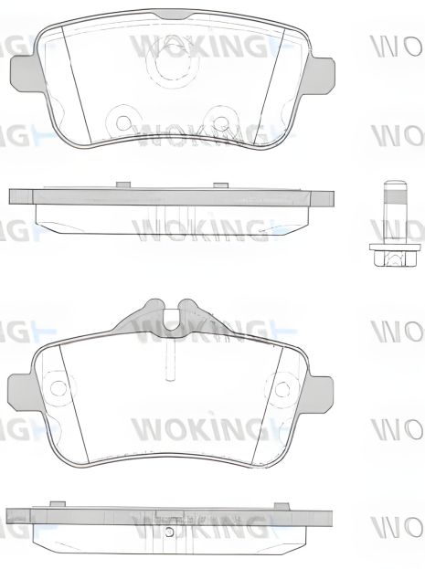 WOKING тормозные колодки для MB GLS, GLE и GL-CLASS (P1403310)