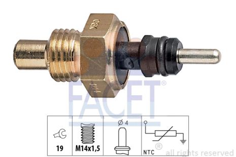 Датчик температуры MERCEDES-BENZ G-CLASS, MERCEDES-BENZ T1, MERCEDES-BENZ E-CLASS, FACET (73214)