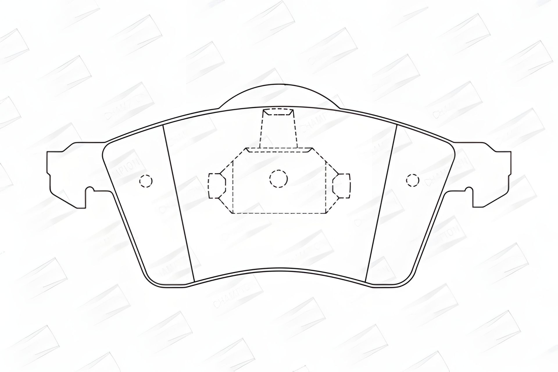 Комплект гальмівних колодок для VW TRANSPORTER, виробництво CHAMPION (571934CH) Комплект гальмівних колодок для VW TRANSPORTER, виробництво CHAMPION (571934CH)