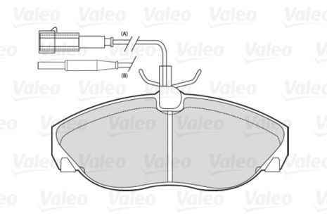 Комплект гальмівних колодок PEUGEOT BOXER, FIAT DUCATO, CITROËN JUMPER, VALEO (301010)