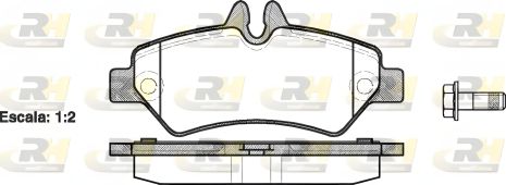 Комплект гальмівних колодок MB SPRINTER, VW CRAFTER, ROAD HOUSE (2124600)
