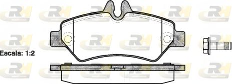 Гальмівних колодок комплект SPRINTER MB, CRAFTER VW, HOUSE ROAD (2124600)