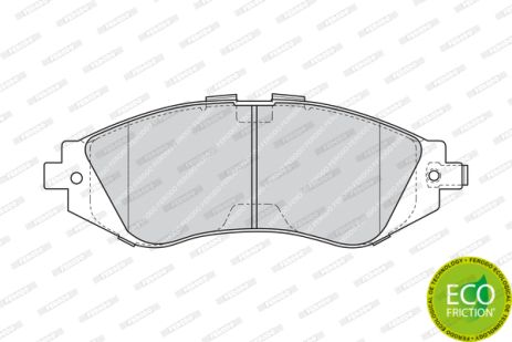 Комплект тормозных колодок CHEVROLET AVEO, HYUNDAI TRAJET, DAEWOO NUBIRA, FERODO (FDB1369)