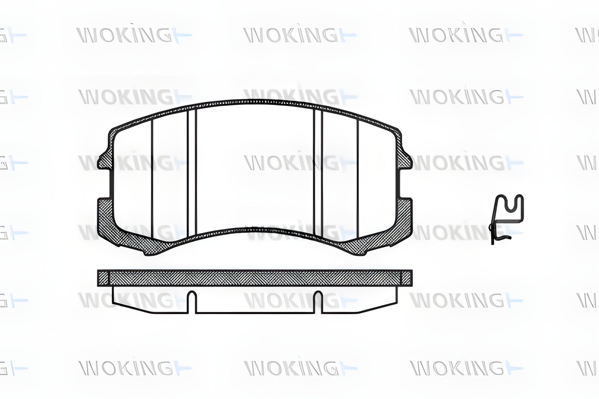 Комплект тормозных колодок для MITSUBISHI LANCER от WOKING (P865301) Комплект тормозных колодок для MITSUBISHI LANCER от WOKING (P865301)