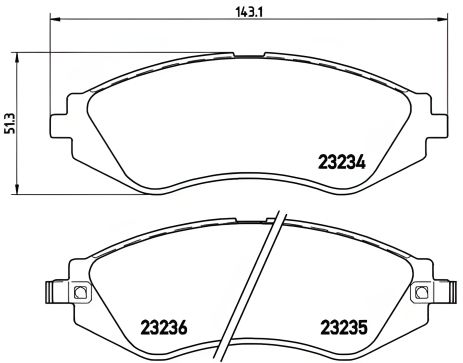 Комплект гальмівних колодок SUZUKI RENO, PONTIAC G3, CHEVROLET LACETTI, BREMBO (P15002) Комплект гальмівних колодок SUZUKI RENO, PONTIAC G3, CHEVROLET LACETTI, BREMBO (P15002)