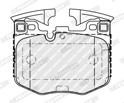 Комплект гальмівних колодок BMW 5, BMW 2, BMW 4, FERODO (FDB5055)