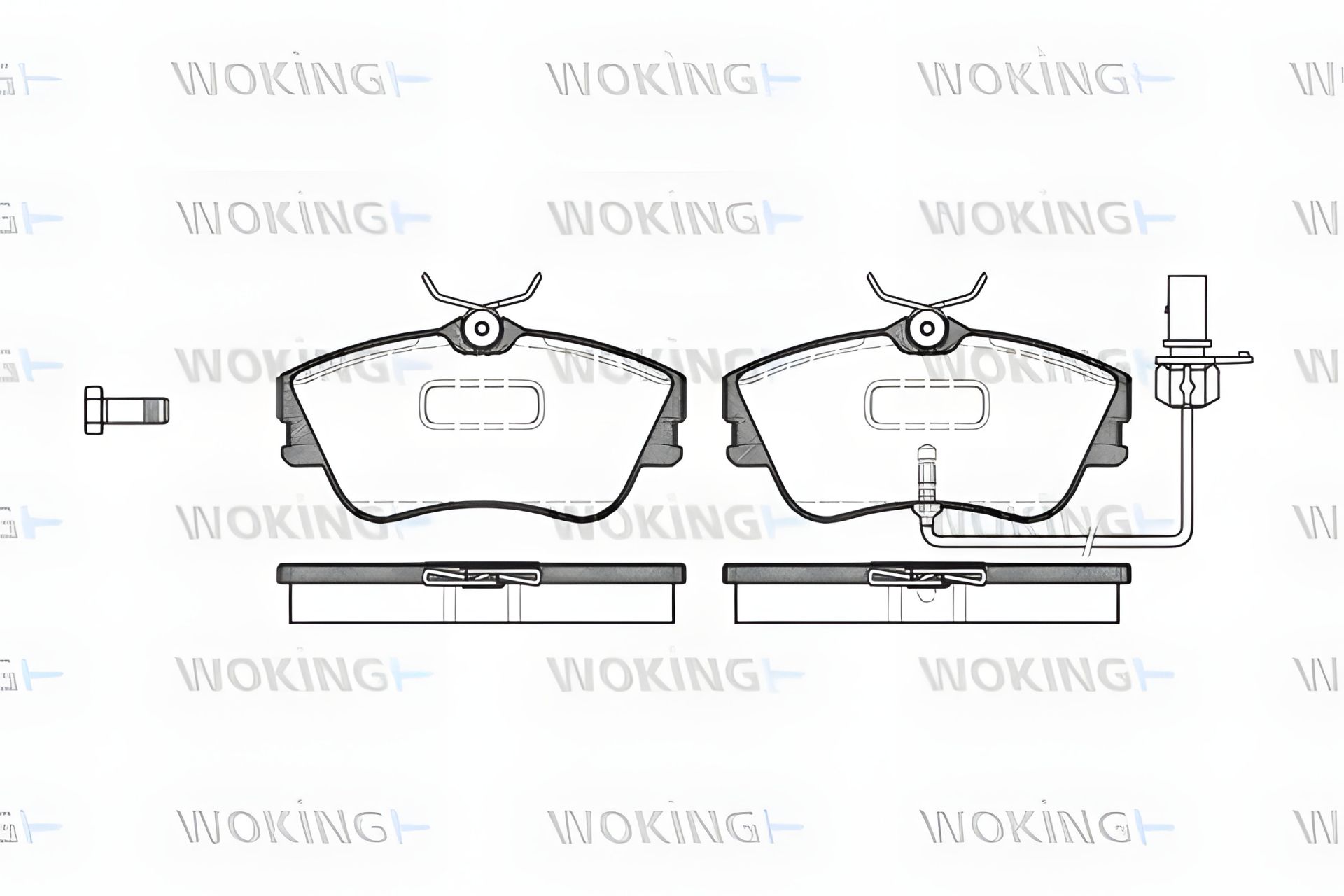 Комплект тормозных колодок VW TRANSPORTER, WOKING (P580321) Комплект тормозных колодок VW TRANSPORTER, WOKING (P580321)