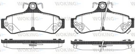 Гальмівних колодок комплект TOYOTA CAMRY WOKING (P1385312)